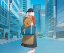 背景付き人物イラスト制作します 楽曲ジャケット、書籍の表紙、動画サムネ、ヘッダーなどに！ イメージ7