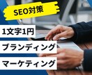 マーケティング・ブランディングに強い記事を書きます AIによるSEO最適化の記事を圧倒的スピード感で仕上げます！ イメージ1