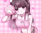 装飾付け放題！平成ギャルゲ萌え絵イラストを描きます キャラの可愛さを引き出す構図・質感や色合いが自慢です♪ イメージ1