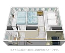 民泊で大好評★立体的な間取り図イラストを作成します 予約率UP！雰囲気で誤魔化さないので伝わりやすい間取図です イメージ2