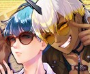 ゴスロリ少女やイケメン！表情豊かな絵をお描きします Vtuber、キャラクター立ち絵制作、配信画面などにも対応！ イメージ1