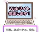 サイトのバグや修正を迅速に対応します 修正以外にもWEBサイトにまつわるお悩みお聞きします イメージ1