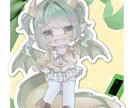 2.5頭身の商用利用可能なミニキャラをお描きします 優しくて儚いオリジナルミニキャラ イメージ4