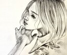 アナログ画であなた好みの作品を仕上げます 白黒作品に興味ある方、似顔絵など イメージ2