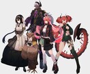 立ち絵制作します 膝下〜全身のキャライラスト描きます イメージ1