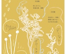 花言葉を添えて贈る相手をイメージした花を描きます 名前と花言葉に想いを込めて。心に届くメッセージ花ポスター イメージ3