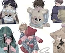創作キャラをメインとした暗めのイラストを描きます オリジナルキャラ男女描き分け可 イメージ7