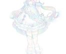 可愛い・綺麗な女の子のキャラクターデザイン承ります 3面図、コテシ等にも対応しております！ イメージ10