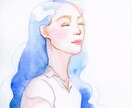 水彩でほんわりとアイコンを手書きで描きます アナログ画材でお写真描きます✾SNSのアイコンや、名刺に等に イメージ4