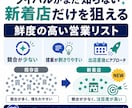 楽天の新着店500社｜営業リスト毎月お届けします ライバルがまだ知らない新着店が、毎月最新で手に入る イメージ3