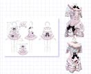 アイドルやコンカフェの衣装デザイン制作します かわいいオリジナル衣装のデザイン提案 イメージ3