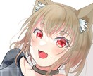 女の子アイコン描きます 等身キャラ(女の子)メインでミニキャラまで幅広く描きます イメージ3