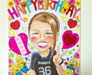 似顔絵、イラストオーダーでお作りします ポップで色鮮やかな可愛い似顔絵、イラスト イメージ5