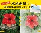 画像を水彩画風、水彩タッチ風に編集&制作します 人物、花、景色、ペットなどの写真を水彩画風に変更します！ イメージ1
