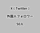 X外国人フォロワー50人増やします ⭐高品質⭐外国人フォロワーが増えるよう拡散します！ イメージ1