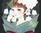 重厚な装飾×花の世界観イラスト制作します 好みの色と雰囲気指定でおまかせ制作します イメージ4