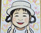 色紙にアナログで優しい唯一無二の似顔絵を描きます 現場で活動する公認似顔絵師が優しい笑顔でお描きします！ イメージ3