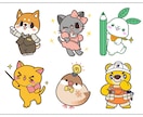 商用OK！オリジナルキャラクターを作成します コンテスト受賞歴あり！親しみやすいキャラクターお任せ下さい イメージ7