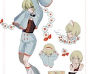 魅力的なキャラクター立ち絵を描きます TRPGやゲームに最適！デザインからのご依頼も引き受けます！ イメージ6