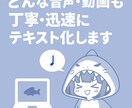 どんな音声・動画も丁寧・迅速にテキスト化します 初めての方でもさめが丁寧に対応します!!安心してご依頼OK◎ イメージ1