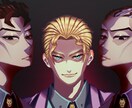 版権、創作アイコン1枚絵キャラクターデザインします アンダーグラウンドで重厚感のあるイラスト イメージ3