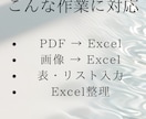 PDF・画像をExcelに変換します 面倒なPDFをExcel化、丁寧・正確に代行します！」 イメージ2