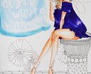 女性向けファッションピープル描きます 雑誌、広告、web挿絵やメインイラスト、個人受注も承ります。 イメージ2