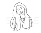 大人可愛い♪ シンプル似顔絵アイコン描きます お仕事や日常使い・記念用に♡印刷しても◎ イメージ5