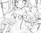 キラキラして繊細で透明感のあるラフ画描きます ラフ画でも絵力がたっぷりです！ イメージ8