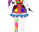 Vtuber作成いたします Vtuber用のキャラデザ～モデリングまで一括対応可能です イメージ3