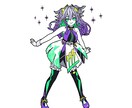 おしゃれなイラスト作成します 立ち絵制作、キャラデザなど少し個性的なテイストで イメージ6