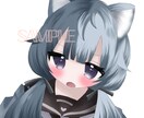 バストアップのかわいい女の子描きます コテ同、ペア画、アイコン用にぜひ♡ イメージ2