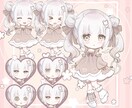ぷにっとかわいいミニキャラ全身描きます ぷにっとかわいいデフォルメイラスト イメージ2