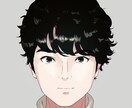 デフォルメしすぎないアニメ調似顔絵アイコン描きます どのSNSでも使いやすいデフォルメ具合 イメージ3