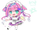 商用利用可＊可愛いミニキャライラスト制作します アイドルやライバーさん！アクスタや缶バッジ等グッズ制作！ イメージ3