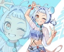 企業実績有⭕️サムネイル等のイラスト作成いたします サムネイル、MVイラスト、Vtuberキャラデザ等 イメージ1