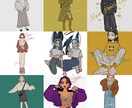似顔絵やコーデ画など描きます SNSのアイコン用など悩んでる方に！ イメージ4