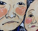 A4サイズに笑顔になれる似顔絵を心を込めて描きます お誕生日、古希のお祝い、ウエルカムボード、大事な方へ！ イメージ3