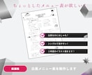 ちょっとしたイラスト付メニューを制作します 飲食店、カフェ、テイクアウトメニュー等を納品します イメージ1
