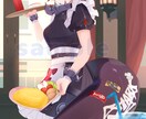 1枚絵、ミニキャラなど描きます かわいい女の子を描くのが得意です！ イメージ1