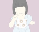 お子さんのアイコンイラスト描きます くすみカラーでかわいいお子様の写真をイラストにしませんか イメージ4