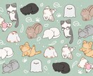もっちりかわいいイラスト制作します 商用◎3月以内であればスピーディーにご対応可能です♪ イメージ4