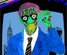 はがきサイズ以内のイラスト描きます ロック、和風、ゴシック風のイラストを探してる方におススめ イメージ9