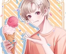 一枚絵や立ち絵など、イラストお描きします 若い男性、若い女性、お任せください！ イメージ1