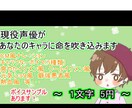 中高音の声優が様々な声でナレーションします あなたのキャラクターに命を吹き込むお手伝い！長期案件可能！ イメージ1