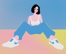 オシャレな人物・動物・その他イラスト描きます 広告、アイコン、グッズ作成のためのオリジナルイラスト イメージ3