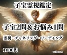 子宝霊視鑑定☆子宝2問＆お悩み1問を霊視鑑定ます 【子宝のお悩み１問鑑定】にて2つ回答※お悩み追加鑑定あり※ イメージ1