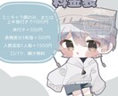 お手軽な価格で可愛いミニキャラ作成します 1000円〜から、可愛いミニキャラを3日以内に作成！ イメージ1