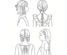 髪型や服装にこだわったイラスト描きます 挿絵やアイコンなど幅広い用途で使用いただけます！ イメージ1