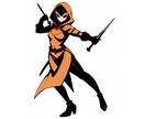 TRPG・ゲーム用の全身立ち絵を制作します 最短即日納品！商用利用OK。武器や職業の指定も自由自在です イメージ6